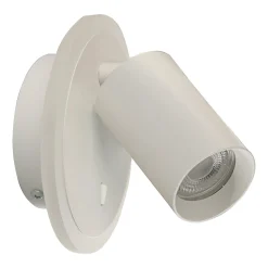 Sklep Kaja Kinkiet z tubą i ledem na tarczy LP-0612/1WS WH PARMA | Kaja