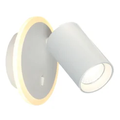 Sklep Kaja Kinkiet z tubą i ledem na tarczy LP-0612/1WS WH PARMA | Kaja