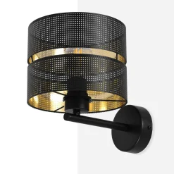 Sklep Kaja Kinkiet ze stylowym abażurem, ze złotym wnętrzem K-5224 z serii ZIMBO