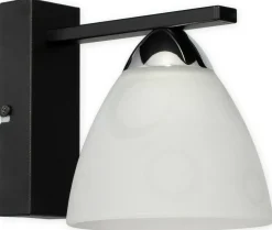 Sklep Kaja Kinkiet ze zwężanym, mlecznym kloszem O3290 K1 CZA + CH z serii MAGNI