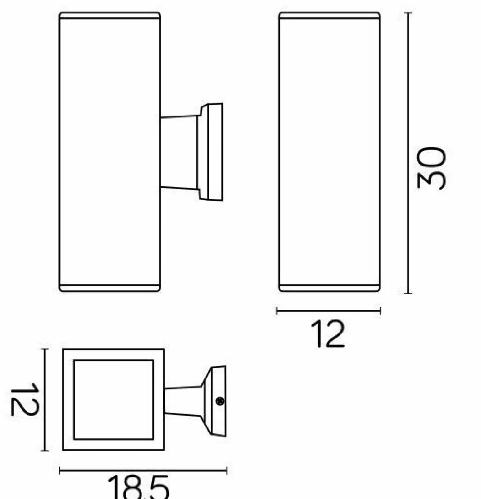 Sklep Kaja Kinkiet zewnętrzny, kolor czarny popiel 8001 DG z serii ADELA | Kaja Oświetlenie