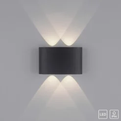 Sklep Kaja Kinkiet zewnętrzny LED w kolorze 9487-13 z serii CARLO | Kaja