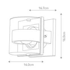 Sklep Kaja Kinkiet zewnętrzny, szczelność IP54 FRIDA-S z serii FRIDA