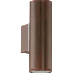 Sklep Kaja Kinkiet zewnętrzny tuba imitująca drewno 94105 RIGA | Kaja Oświetlenie