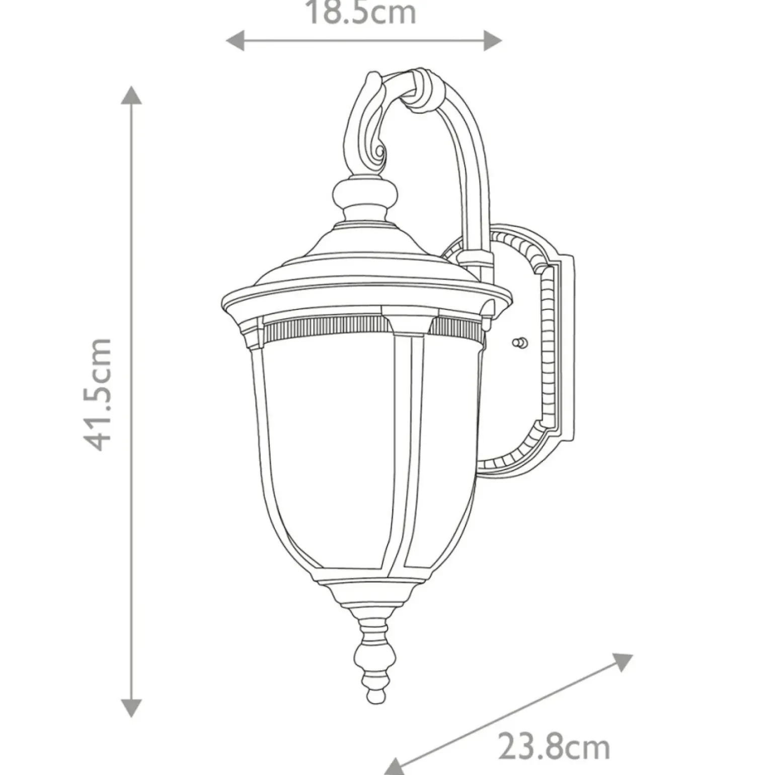 Sklep Kaja Kinkiet zewnętrzny z dekoracyjnym szkłem CL2-S z serii CLEVELAND