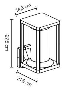 Sklep Kaja Kinkiet zewętrzny w m kolorze, gwint E27 M1931 z serii PORTO | Kaja Oświet