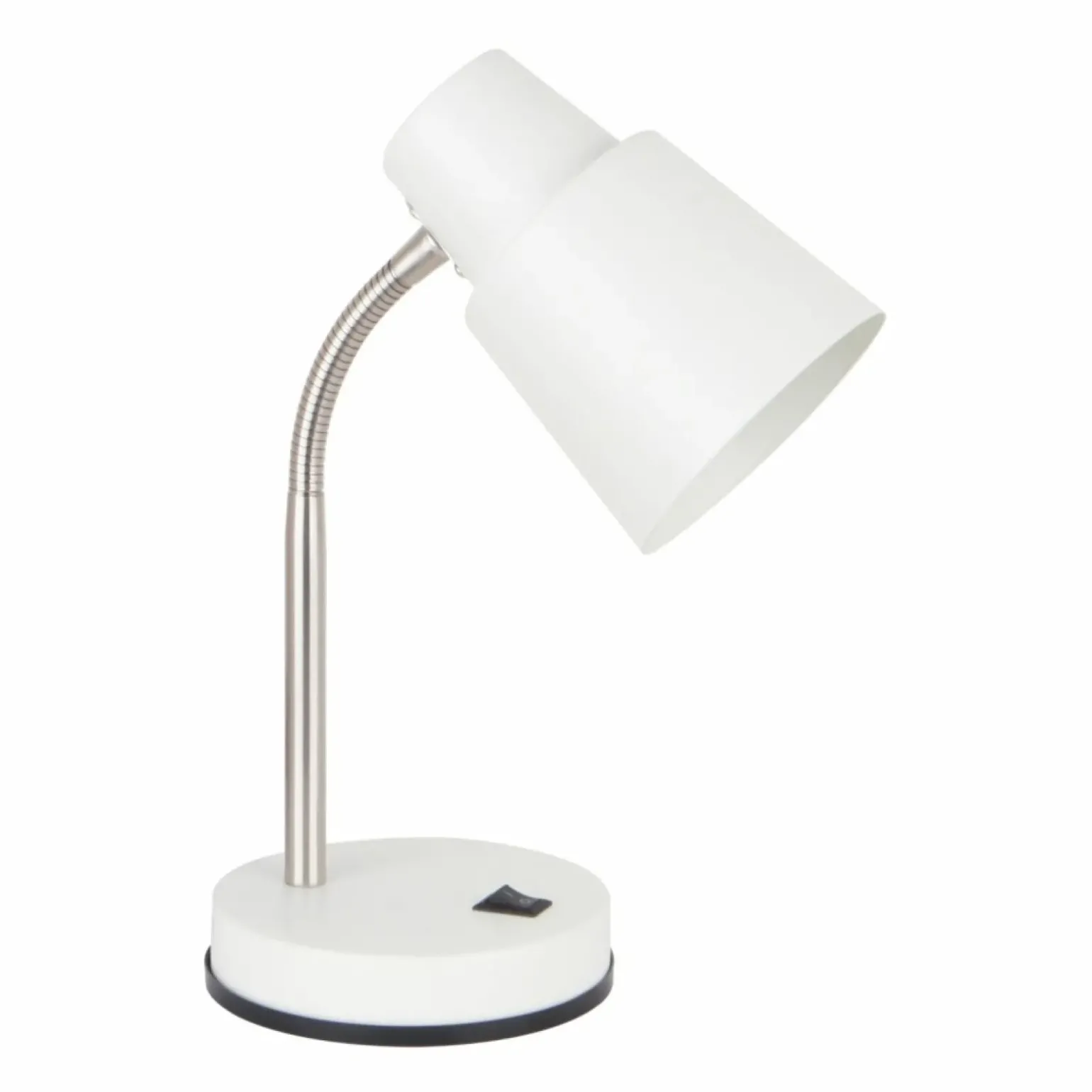 Sklep Kaja Klasyczna, biała lampka z włącznikiem A2031-SWH LAMPA BIURKOWA | Kaja