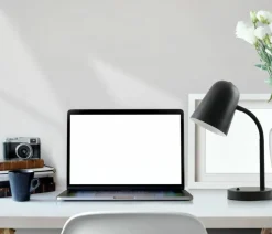 Sklep Kaja Klasyczna, czarna lampka na biurko, do nauki TB-37643-BK PRATO | Kaja