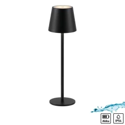 Sklep Kaja Klasyczna, czarna lampka stołowa LED 19250-18 EURIA | Kaja Oświetlenie