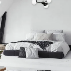 Cheap Klasyczna, czarno-biała lampa wisząca z kloszami MLP8865 z serii SFERA | Kaja Oś Żyrandole Nowoczesne