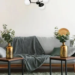 Cheap Klasyczna, czarno-biała lampa wisząca z kloszami MLP8865 z serii SFERA | Kaja Oś Żyrandole Nowoczesne