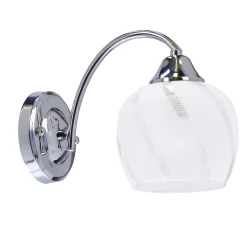 Sklep Kaja Klasyczna lampa ścienna, srebrny kinkiet 21-09449 PREGO | Kaja