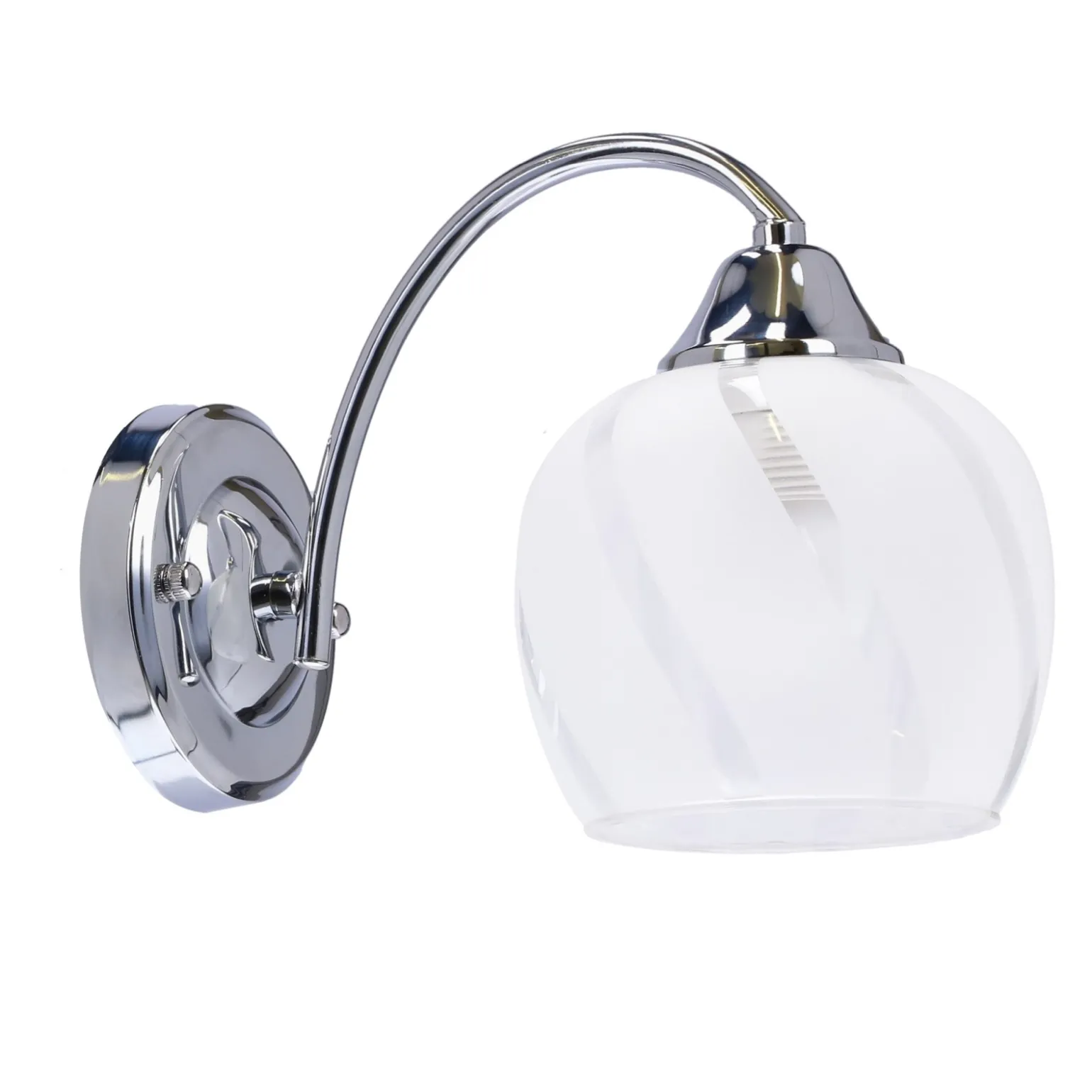 Sklep Kaja Klasyczna lampa ścienna, srebrny kinkiet 21-09449 PREGO | Kaja