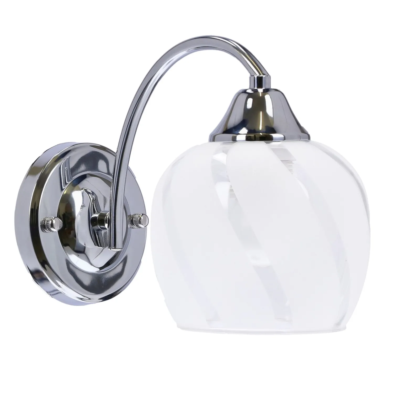 Sklep Kaja Klasyczna lampa ścienna, srebrny kinkiet 21-09449 PREGO | Kaja