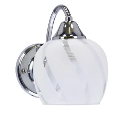 Sklep Kaja Klasyczna lampa ścienna, srebrny kinkiet 21-09449 PREGO | Kaja