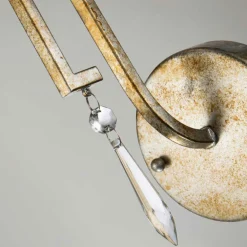 Sklep Kaja Klasyczna lampa ścienna z kryształkiem GN-LEMURIA1 z serii LEMURIA