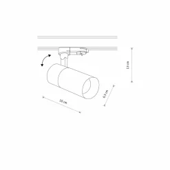 Sklep Kaja Klasyczna lampa do szyny trójfazowej 10391 CTLS TINOS LED | Kaja