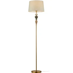 Sklep Kaja Klasyczna lampa podłogowa do salonu FL-84678A-AB MOREN | Kaja