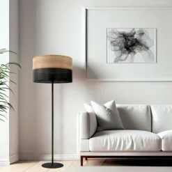 Sklep Kaja Klasyczna lampa podłogowa z abażurem boho TK 5123 z serii NICOL | Kaja