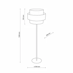 Sklep Kaja Klasyczna lampa podłogowa w stylu eco TK 5405 CALISTO JUTA | Kaja