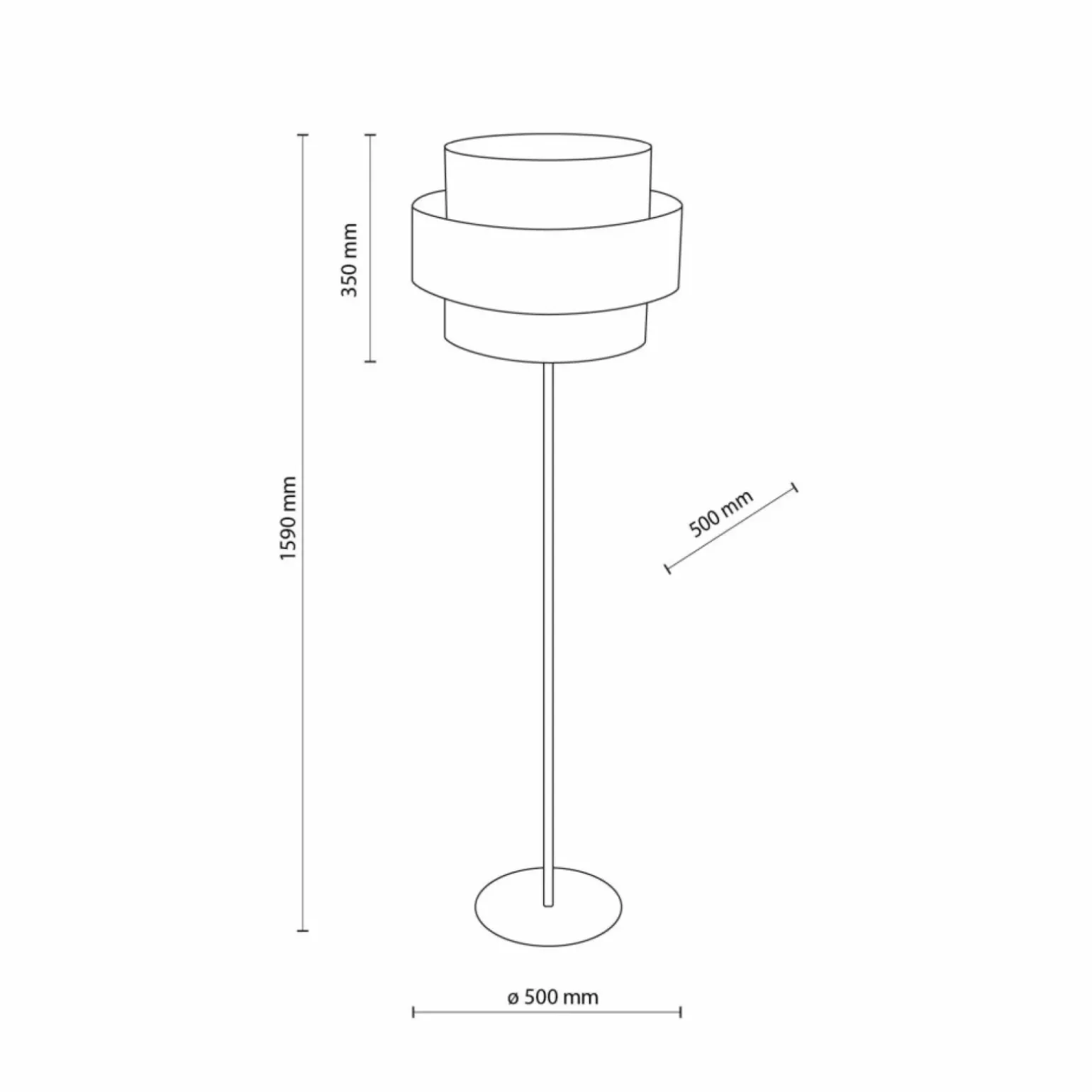 Sklep Kaja Klasyczna lampa podłogowa w stylu eco TK 5405 CALISTO JUTA | Kaja