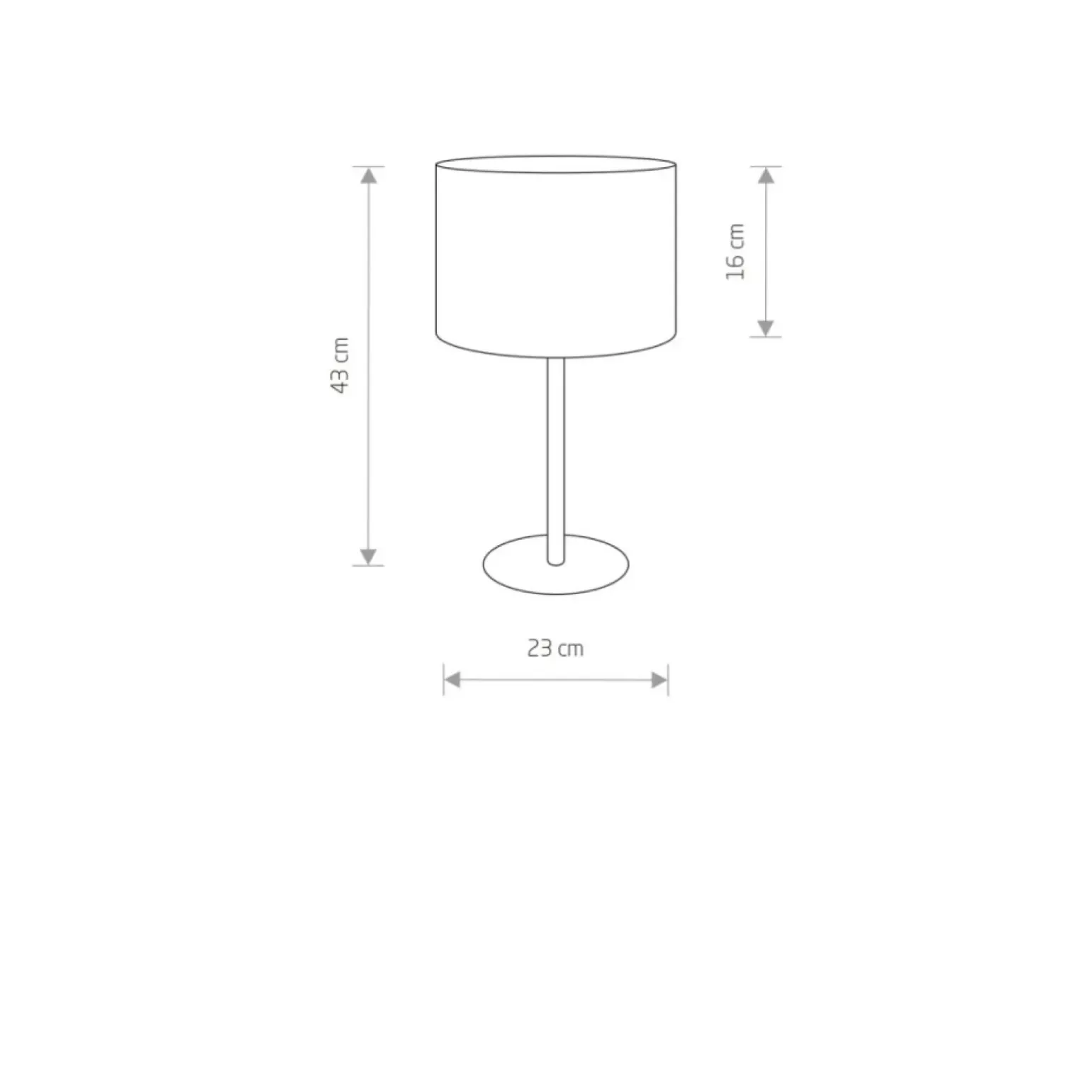 Sklep Kaja Klasyczna lampa stołowa z tkaninowym abażurem 9301 | Kaja Oświetlenie