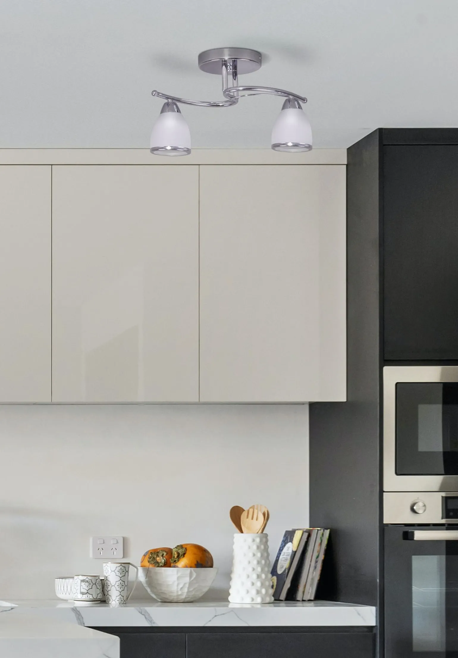 Sklep Kaja Klasyczna lampa sufitowa K-JSL-8090/2 CHR SAMIRA | Kaja Oświetlenie