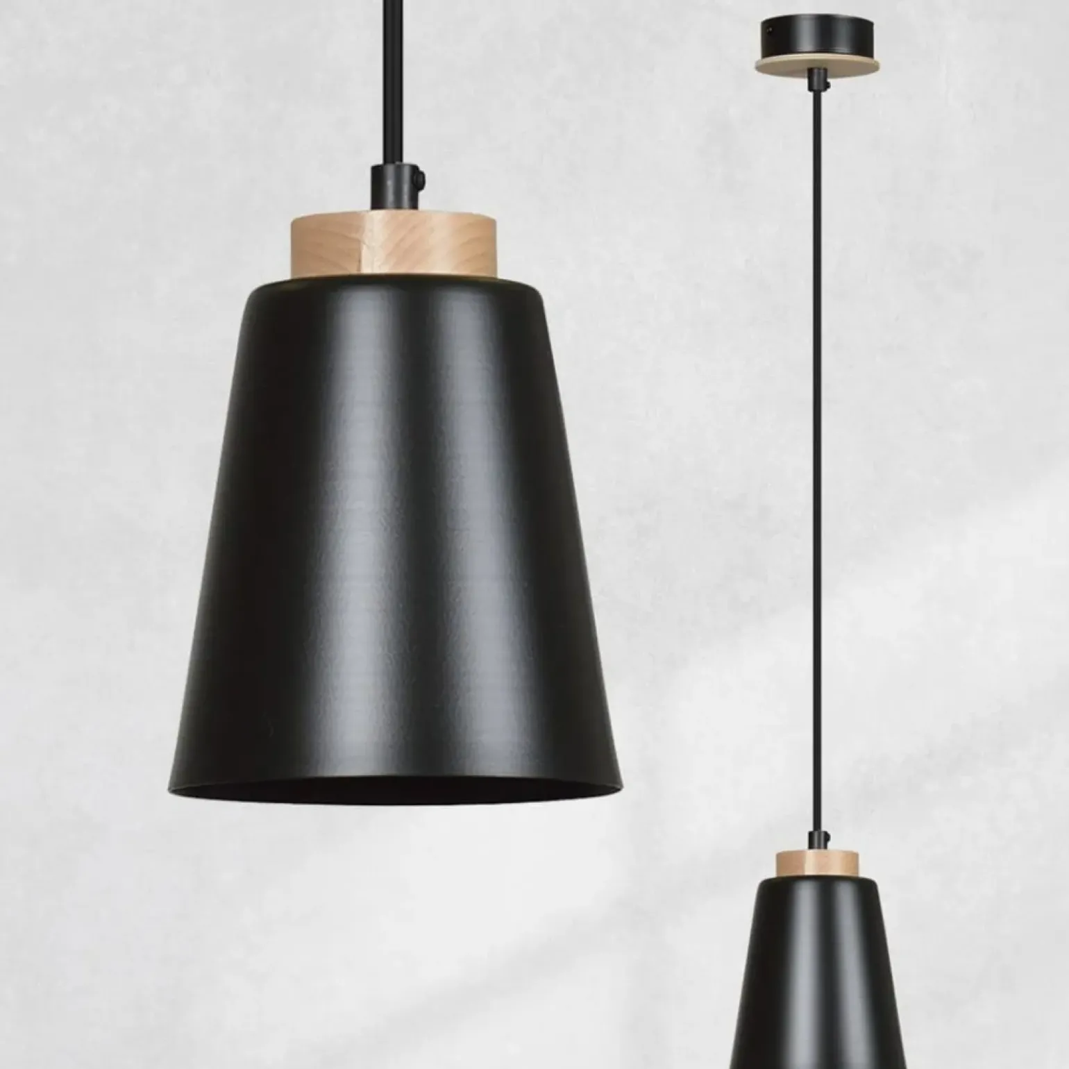 Online Klasyczna lampa wisząca w czarnym kolorze 442/1 | Kaja Oświetlenie Żyrandole Nowoczesne