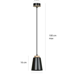 Online Klasyczna lampa wisząca w czarnym kolorze 442/1 | Kaja Oświetlenie Żyrandole Nowoczesne