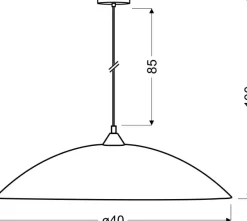 Sklep Kaja Klasyczna lampa wisząca w stylu retro 31-09166 YOUNG | Kaja