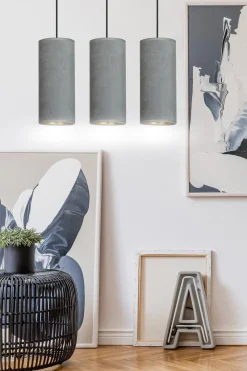 Sklep Kaja Klasyczna lampa wisząca z szarymi abażurami 1060/3 BENTE | Kaja