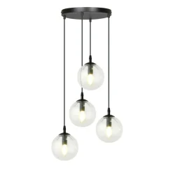 New Klasyczna lampa wisząca z kulistymi kloszami 711/4PREM | Kaja Żyrandole Nowoczesne