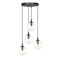 New Klasyczna lampa wisząca z kulistymi kloszami 711/4PREM | Kaja Żyrandole Nowoczesne