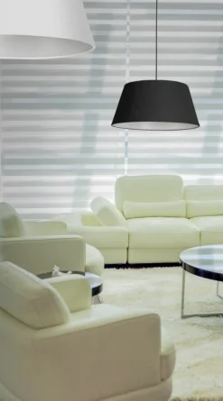 Cheap Klasyczna lampa wisząca z czarno-białym abażurem AZ1392 OLAV | Kaja Żyrandole Nowoczesne