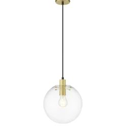Store Klasyczna lampa wisząca z kloszem LP-004/1P M GD PUERTO | Kaja Żyrandole Nowoczesne
