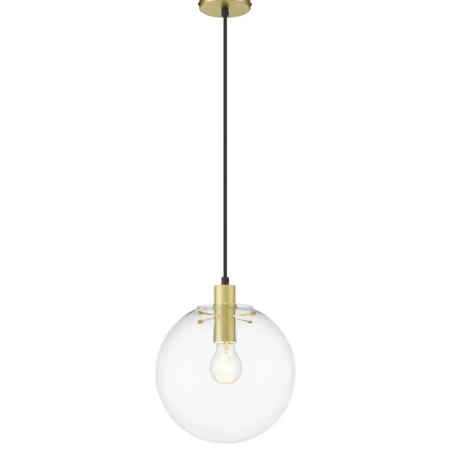 Store Klasyczna lampa wisząca z kloszem LP-004/1P M GD PUERTO | Kaja Żyrandole Nowoczesne