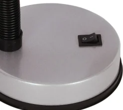 Sklep Kaja Klasyczna lampka biurkowa K-MT-203 SREBRNA CARIBA | Kaja Oświetlenie