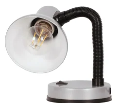 Sklep Kaja Klasyczna lampka biurkowa K-MT-203 SREBRNA CARIBA | Kaja Oświetlenie