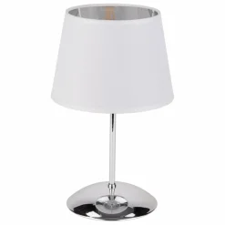 Sklep Kaja Klasyczna lampka stołowa na srebrnej podstawie TK 5495 z serii GLORY