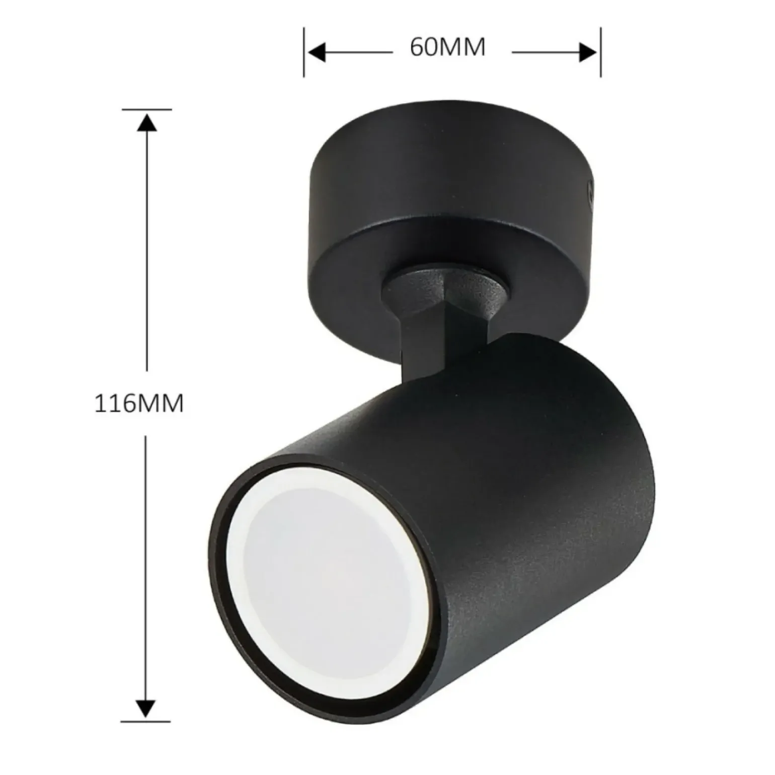 Flash Sale Klasyczny, czarny, regulowany reflektor LP-731/1W BK SNOW | Kaja Żyrandole Nowoczesne