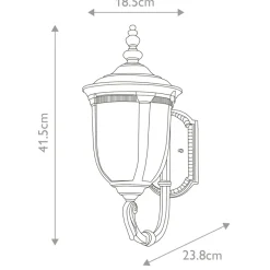 Sklep Kaja Klasyczny kinkiet, brązowy kolor CL1-S z serii CLEVELAND