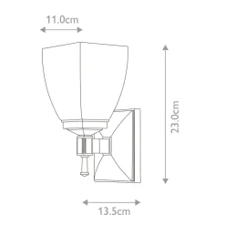 Sklep Kaja Klasyczny kinkiet ścienny, do sypialni BATH-SB1 z serii SHIREBROOK