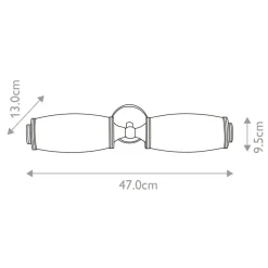 Sklep Kaja Klasyczny kinkiet na dwie żarówkiBATH-ELIOT2-PB z serii ELIOT