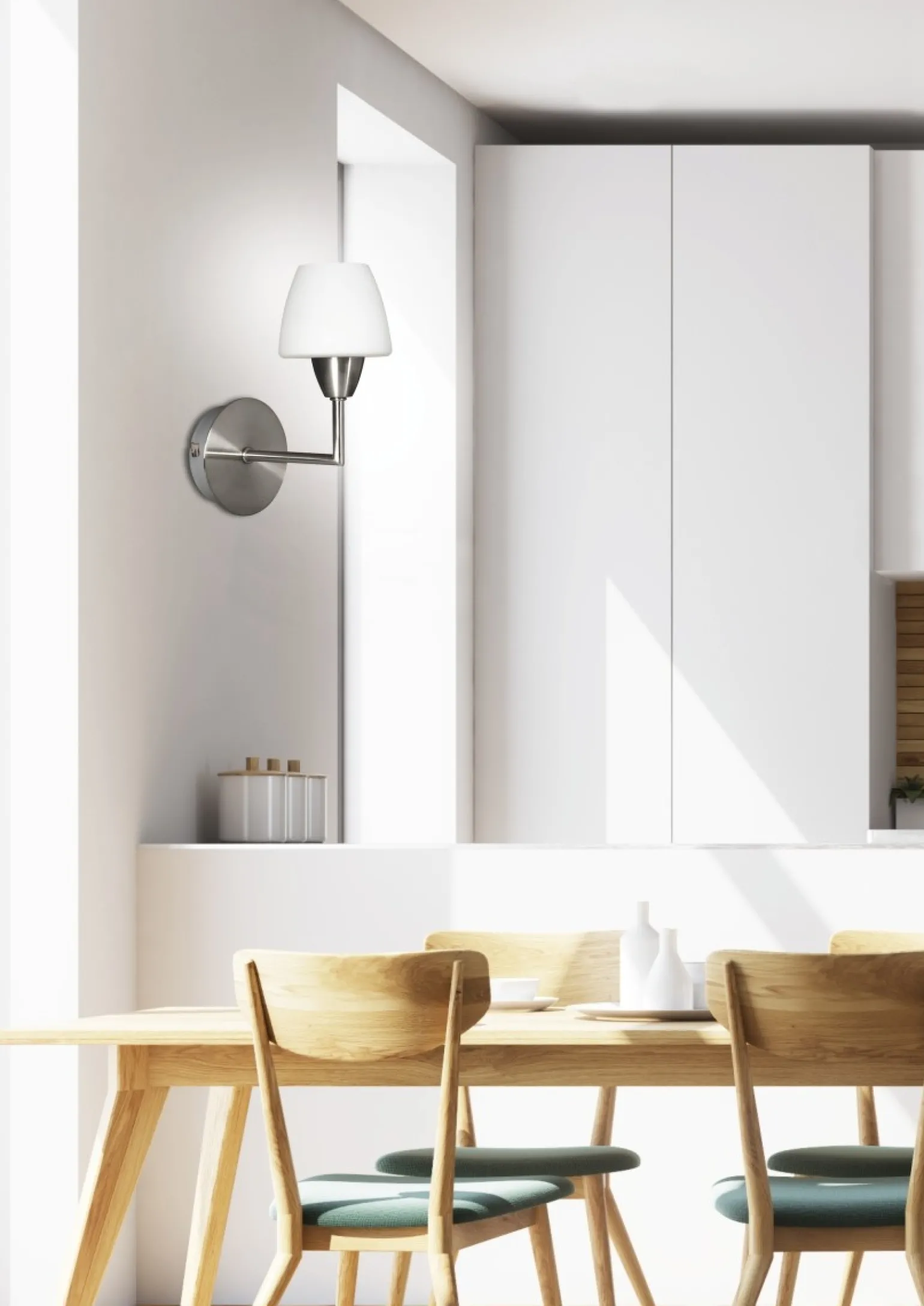 Sklep Kaja Klasyczny kinkiet z białym kloszem 21-10622 TOGO | Kaja Oświetlenie