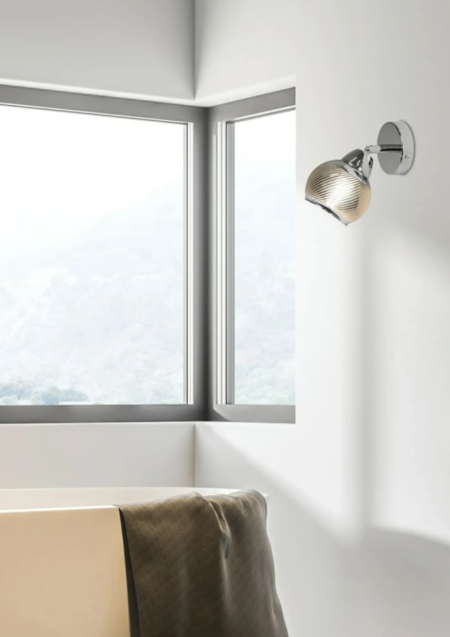 Sklep Kaja Klasyczny kinkiet z owanym kloszem 91-62802 FORT | Kaja