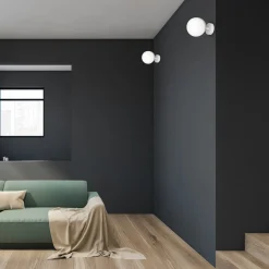 Sklep Kaja Klasyczny kinkiet z ozdobnym akcentem MLP5423 z serii SFERA WOOD | Kaja Oświetle