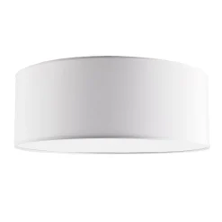 Sklep Kaja Klasyczny, okrągły plafon z białym abażurem ANT 1085 LAMEGO | Kaja