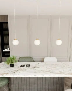 Best Klasyczny, pojedynczy, regulowany zwis z kulą 1244/1 z serii ROYAL Żyrandole Nowoczesne