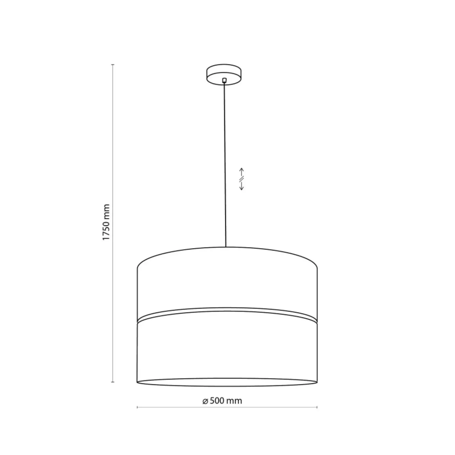 Best Sale Klasyczny żyrandol z biało-złotym abażurem TK 4771 z serii HILTON Żyrandole Nowoczesne