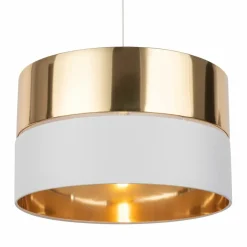 Best Sale Klasyczny żyrandol z biało-złotym abażurem TK 4771 z serii HILTON Żyrandole Nowoczesne